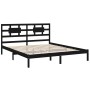 Black solid wood bed frame Supe King 180x200 cm by vidaXL, Beds and slatted bases - Ref: Foro24-3105684, Price: 196,50 €, Dis...