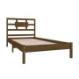 Estructura de cama madera maciza marrón miel 100x200 cm de vidaXL, Camas y somieres - Ref: Foro24-3105658, Precio: 111,99 €, ...