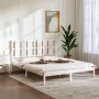 Estructura de cama madera maciza blanca King Size 150x200 cm de vidaXL, Camas y somieres - Ref: Foro24-3105606, Precio: 143,3...