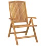 Reclining garden chairs and cushions 4 pcs solid teak wood by vidaXL, Garden chairs - Ref: Foro24-3196463, Price: 572,77 €, D...