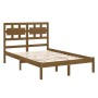 Estructura de cama madera maciza King marrón miel 150x200 cm de vidaXL, Camas y somieres - Ref: Foro24-3105673, Precio: 157,1...