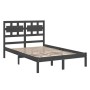 Estructura de cama madera maciza de pino gris 120x200 cm de vidaXL, Camas y somieres - Ref: Foro24-3105662, Precio: 128,70 €,...