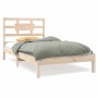 Estructura de cama madera maciza de pino 90x200 cm de vidaXL, Camas y somieres - Ref: Foro24-3105650, Precio: 86,16 €, Descue...