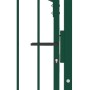 Fence gate with green steel spikes 100x125 cm by vidaXL, garden gates - Ref: Foro24-146394, Price: 163,65 €, Discount: %