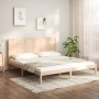 Solid pine wood bed frame 200x200 cm by vidaXL, Beds and slatted bases - Ref: Foro24-3105750, Price: 147,57 €, Discount: %