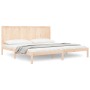 Solid pine wood bed frame 200x200 cm by vidaXL, Beds and slatted bases - Ref: Foro24-3105750, Price: 147,57 €, Discount: %