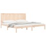 Solid pine wood bed frame 200x200 cm by vidaXL, Beds and slatted bases - Ref: Foro24-3105750, Price: 147,57 €, Discount: %