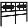 Black solid wood bed frame 140x190 cm by vidaXL, Beds and slatted bases - Ref: Foro24-3105649, Price: 163,54 €, Discount: %