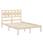 Solid pine wood bed frame 120x200 cm by vidaXL, Beds and slatted bases - Ref: Foro24-3105660, Price: 110,53 €, Discount: %