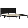 Estructura de cama madera maciza de pino negra 180x200 cm de vidaXL, Camas y somieres - Ref: Foro24-3105749, Precio: 213,71 €...