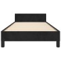 Bed frame with black velvet headboard 90x190 cm by vidaXL, Beds and slatted bases - Ref: Foro24-347545, Price: 104,19 €, Disc...