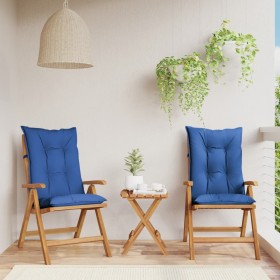 Reclining garden chairs and cushions 2 pcs solid teak wood by vidaXL, Garden chairs - Ref: Foro24-3196458, Price: 269,99 €, D...