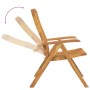 Reclining garden chairs and cushions 2 pcs solid teak wood by vidaXL, Garden chairs - Ref: Foro24-3196458, Price: 269,76 €, D...