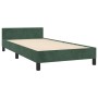 Estructura cama con cabecero terciopelo verde oscuro 90x190 cm de vidaXL, Camas y somieres - Ref: Foro24-347546, Precio: 95,8...