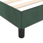 Estructura cama con cabecero terciopelo verde oscuro 90x190 cm de vidaXL, Camas y somieres - Ref: Foro24-347546, Precio: 95,8...