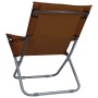 Folding beach chairs 2 units brown fabric by vidaXL, Garden chairs - Ref: Foro24-47906, Price: 91,99 €, Discount: %