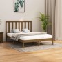 Estructura de cama madera maciza marrón miel 140x200 cm de vidaXL, Camas y somieres - Ref: Foro24-3106771, Precio: 140,55 €, ...