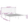 Weißer Massivholzbettrahmen 160x200 cm von vidaXL, Betten und Lattenroste - Ref: Foro24-3106779, Preis: 128,99 €, Rabatt: %