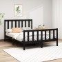 Estructura de cama madera maciza de pino negro 120x200 cm de vidaXL, Camas y somieres - Ref: Foro24-3106702, Precio: 176,55 €...