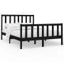 Estructura de cama madera maciza de pino negro 120x200 cm de vidaXL, Camas y somieres - Ref: Foro24-3106702, Precio: 176,55 €...