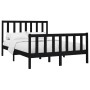 Estructura de cama madera maciza de pino negro 120x200 cm de vidaXL, Camas y somieres - Ref: Foro24-3106702, Precio: 176,55 €...