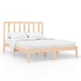 Solid pine wood bed frame 120x200 cm by vidaXL, Beds and slatted bases - Ref: Foro24-3106763, Price: 103,70 €, Discount: %