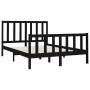 Estructura de cama madera maciza de pino negro 120x200 cm de vidaXL, Camas y somieres - Ref: Foro24-3106702, Precio: 176,55 €...