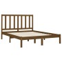 Honey brown solid pine wood bed frame 120x200 cm by vidaXL, Beds and slatted bases - Ref: Foro24-3106766, Price: 129,01 €, Di...