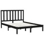 Estructura de cama de madera maciza negra 160x200 cm de vidaXL, Camas y somieres - Ref: Foro24-3106782, Precio: 170,94 €, Des...