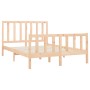 Solid pine wood bed frame 140x190 cm by vidaXL, Beds and slatted bases - Ref: Foro24-3106683, Price: 120,32 €, Discount: %