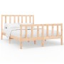 Solid pine wood bed frame 160x200 cm by vidaXL, Beds and slatted bases - Ref: Foro24-3106713, Price: 138,76 €, Discount: %