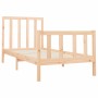 Estructura de cama madera maciza de pino 90x200 cm de vidaXL, Camas y somieres - Ref: Foro24-3106688, Precio: 89,99 €, Descue...