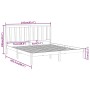 Estructura de cama madera maciza blanca King Size 150x200 cm de vidaXL, Camas y somieres - Ref: Foro24-3106774, Precio: 120,9...