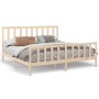 Solid pine wood bed frame 200x200 cm by vidaXL, Beds and slatted bases - Ref: Foro24-3106723, Price: 139,15 €, Discount: %