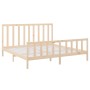 Solid pine wood bed frame 200x200 cm by vidaXL, Beds and slatted bases - Ref: Foro24-3106723, Price: 139,15 €, Discount: %