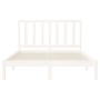 White solid wood bed frame 120x200 cm by vidaXL, Beds and slatted bases - Ref: Foro24-3106764, Price: 112,00 €, Discount: %