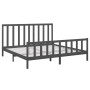 Solid gray pine wood bed frame 180x200 cm by vidaXL, Beds and slatted bases - Ref: Foro24-3106720, Price: 163,99 €, Discount: %