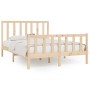 Estructura de cama de madera maciza 160x200 cm de vidaXL, Camas y somieres - Ref: Foro24-3106843, Precio: 139,99 €, Descuento: %