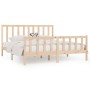 Estructura de cama madera maciza 180x200 cm de vidaXL, Camas y somieres - Ref: Foro24-3106848, Precio: 138,99 €, Descuento: %