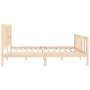 Estructura de cama madera maciza 180x200 cm de vidaXL, Camas y somieres - Ref: Foro24-3106848, Precio: 138,99 €, Descuento: %