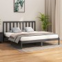 Estructura de cama de matrimonio madera maciza gris 180x200 cm de vidaXL, Camas y somieres - Ref: Foro24-3106785, Precio: 162...