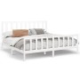 Estructura de cama madera maciza blanco Super King 180x200 cm de vidaXL, Camas y somieres - Ref: Foro24-3106719, Precio: 172,...