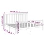 Estructura de cama madera maciza blanco Super King 180x200 cm de vidaXL, Camas y somieres - Ref: Foro24-3106719, Precio: 172,...