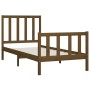 Estructura de cama madera maciza marrón miel 100x200 cm de vidaXL, Camas y somieres - Ref: Foro24-3106826, Precio: 113,99 €, ...