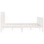 Estructura de cama madera maciza blanca 120x200 cm de vidaXL, Camas y somieres - Ref: Foro24-3106829, Precio: 131,33 €, Descu...