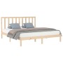 Solid wood bed frame 200x200 cm by vidaXL, Beds and slatted bases - Ref: Foro24-3106788, Price: 121,36 €, Discount: %