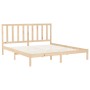 Solid wood bed frame 200x200 cm by vidaXL, Beds and slatted bases - Ref: Foro24-3106788, Price: 121,36 €, Discount: %