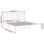 Solid wood bed frame 200x200 cm by vidaXL, Beds and slatted bases - Ref: Foro24-3106788, Price: 121,36 €, Discount: %