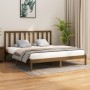 Estructura cama madera maciza marrón miel super king 180x200 cm de vidaXL, Camas y somieres - Ref: Foro24-3106786, Precio: 18...