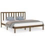 Estructura cama madera maciza marrón miel super king 180x200 cm de vidaXL, Camas y somieres - Ref: Foro24-3106786, Precio: 18...